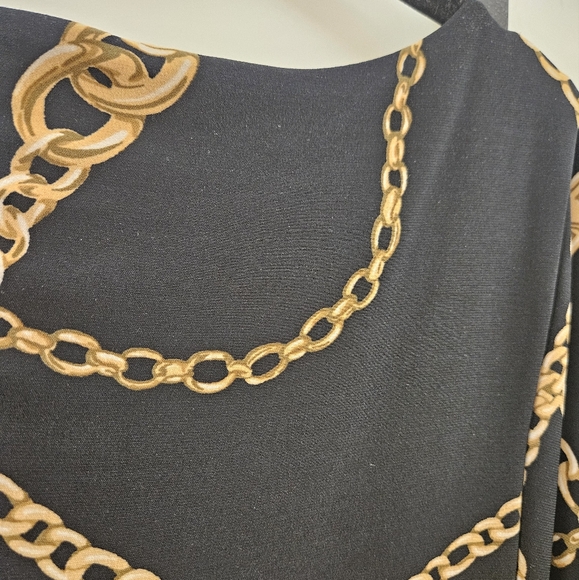Lauren Ralph Lauren midi dress with chain design - Picture 4 of 4
